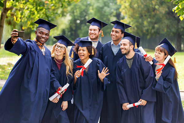 A group of graduates